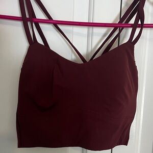 Lululemon Like A Cloud Light Support Burgundy size 6 B/C